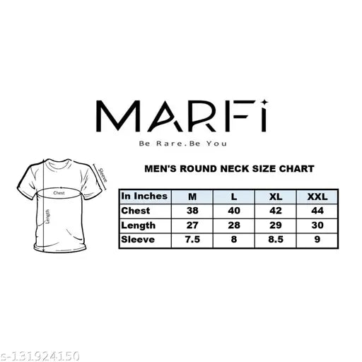 Premium quality cotton blend t-shirt, short sleeves, printed net design, Marfi Men's R-Neck