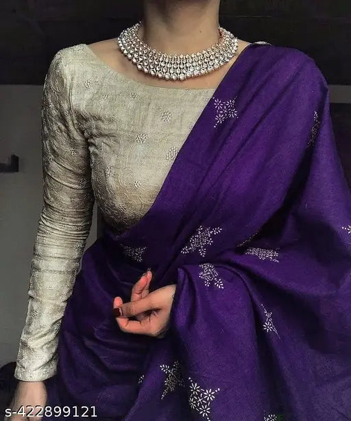 Red Muslin saree with embellished net blouse, Radhika Rani ringani color 000, Indian traditional attire