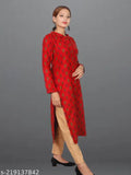 Plus-size winter wear woolen kurta full sleeves, printed combo, three-quarter sleeves, sizes 3xl to 8xl, India-made