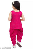 Trendy rayon churidar patiala set for girls, birthday, anniversary, festivals - printed net design, sleeveless, size 2-3 years (top length 20in), Indian origin