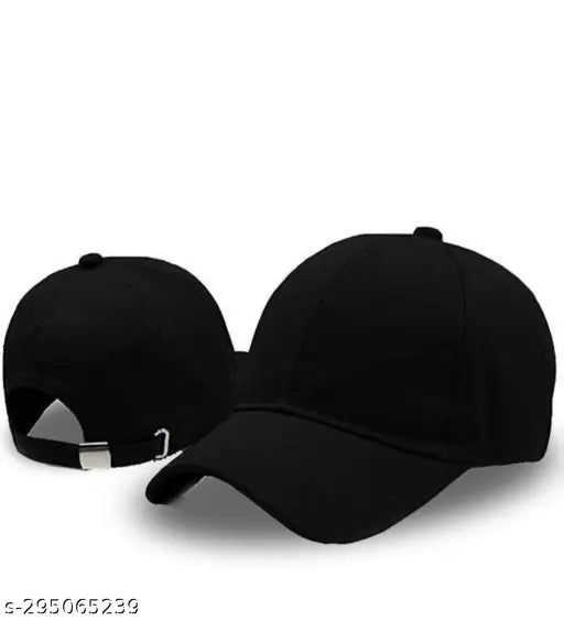 Solid cotton baseball cap & gloves combo - Onesize, Indian-made athletic wear
