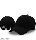 Solid cotton baseball cap & gloves combo - Onesize, Indian-made athletic wear