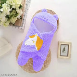 Microfiber unicorn embroidered hooded baby blankets (pack of 2), ultra-soft and trendy designs from Aakriti Blankets