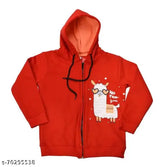 Red cotton full sleeve printed baby sweatshirt, trendy tots design for boys and girls, adorable children's clothing on display