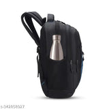 40L black laptop backpack, compatible with 16" devices, for men and women - school, work, business, college use