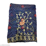 Embroidered Georgette Rajputi Poshak for Women - Indian party dress with Aari and stone work