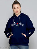 Cotton blend kids hoodies, printed net pattern for 9-10 to 15-16 years