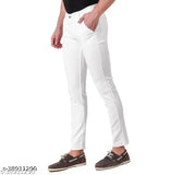 White denim men's cross pocket jeans, regular fit from JAC FASHION (size 32)