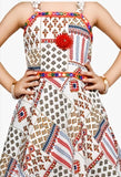 Cotton blend printed kurti with dhoti pants set for kids (2-3 yrs - 8-9 yrs), Indian fashionable wear