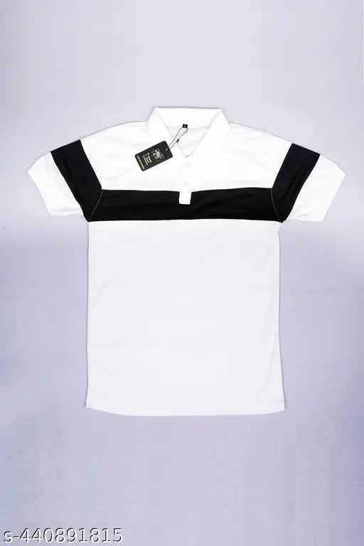 Striped polyester 3-combos men's color block semi winter casual short sleeve shirts for outdoor gym wear, available in sizes S-XXL