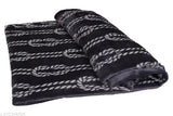 Grey microfiber AC blanket, lightweight fur chain, double layer for AC room