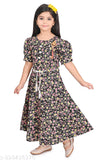 Modern Tandy baby girls gown, printed net with short sleeves. High-quality polycotton, good fitting for 9-12 months to 3-4 years. India origin