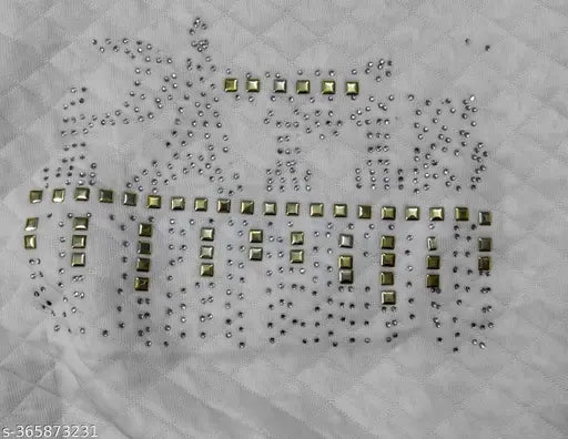 White woolen garam sweatshirt for kids girls with printed net pattern, long sleeves, ideal for winterwear and casual outings