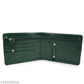 Leather pocket money card wallet, solid design with 2 compartments for men and women, classic durability for everyday use
