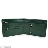 Leather pocket money card wallet, solid design with 2 compartments for men and women, classic durability for everyday use