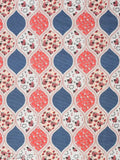 Pink floral printed 280 TC Glace cotton double bedsheet with pillow covers by Belvostum Homes, India