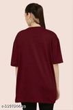 Plain oversized polycotton t-shirt for plus size women, available in 8 colors from S to 6XL, loose fit and stylish tee for girls and women