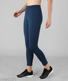 Lycra stretch gym leggings pack of 3 - trendy women's workout and casual wear in solid net