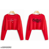 Red love queen printed women's cotton blend t-shirt (pack of 2), long sleeves, summer wear