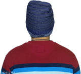 Woolen Men's Beanie Cap - Youthrobe Winter Knit, soft-spun acrylic with fur lining, India origin