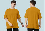 Mens oversized combo pack cotton tshirts, half sleeve round neck, printed, baggy, casual wear