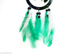 Handcrafted dream catcher wall hanging, Feather adorned, Indian origin, for positive home decor in bedroom, living room, balcony, or car
