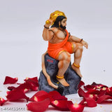 Hanuman Murti Resin Statue, 5 inch, intricately crafted Indian idol for car dashboard or home decor, spiritual symbol of strength and courage