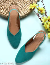 Velvet backstrap sandals, Indian Fancy Bellies in various sizes