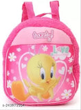 Multicolor synthetic net Pitara Tweety Plush Bag, 12 inches. Soft, cuddly, and perfect size for kids to carry their stuff
