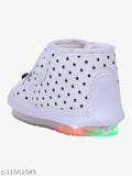 Multicolor synthetic leather boy's PU booties with velcro fastening, trendy footwear for toddlers aged 12-21 months