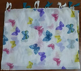 Fancy Floral Print Chiffon scarves, premium quality, multi-colored (blue, pink), pearl and tassels, women's fashion accessories - Pack of 2, Indian origin