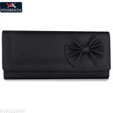 Unique, faux leather YESSBENZA clutch wallet, 6 card slots, free size (9x5in), embellished design