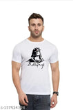 Mens XL/L/XXL/M cotton rich printed round neck t-shirt in regular fit, India origin
