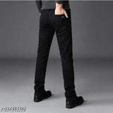 Black denim jeans for slim fit boys, mid-rise, original Indian manufacturing, size 28/30/32