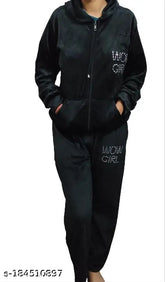 Velvet tracksuit for girls and women, soft and fancy winter wear dresses with matching jackets (India)