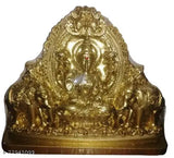 Poly resin, 14cm height Gajalakshmi/Gajalaxmi Devi God Idol