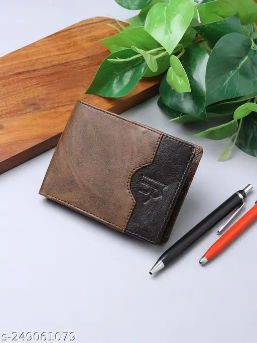 Faux leather slim cardholder wallet for men, solid color, perfect gift option, A-grade quality, India origin