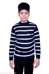 Daffodil striped woolen sweater for boys (3-12 years), premium quality, soft and comfortable winter wear