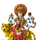 Handpainted Nav Durga Devi Sherawali Mata statue (Poly Resin), exquisite home decor for auspicious gifting and temple use, crafted by Indian artists