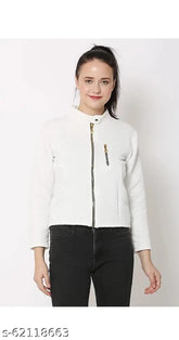 Textured wool zip jacket 2, long sleeves, cool-touch fabric for men or women