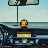 High-quality wooden, matte finish Guru Nanak Dev Ji idol car dashboard (Made in India), ideal for car interior and gifting purposes, double-sided tape pre-installed at the bottom, 3"x9" hanging size