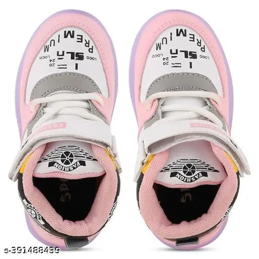 Red synthetic LED light shoes for kids, casual walking/running shoes in latest designs (LTP01), ideal for ages 18 months to 5 years