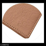 Faux leather men's wallet, solid pattern, elegant accessory for stylish gentlemen from India