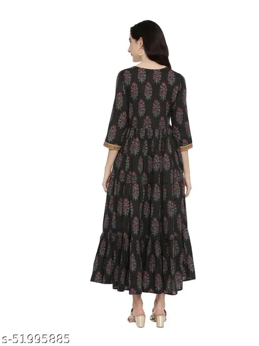 Cotton Aagyeyi Sensational Kurtis, printed combo, three-quarter sleeves, Indian made