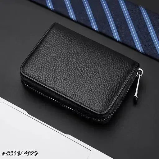 Handcrafted Indian leather ATM card holder with 1 slot, perfect for organizing essential cards
