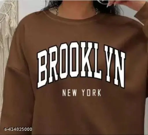 Stylish printed oversize cotton blend t-shirt for women, three-quarter sleeves, loose fit - India