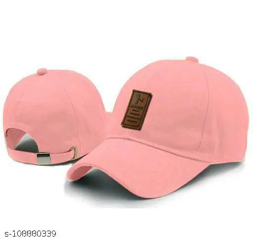 Trending solid cotton baseball cap, suitable for girls, boys, men, and women. Made in India