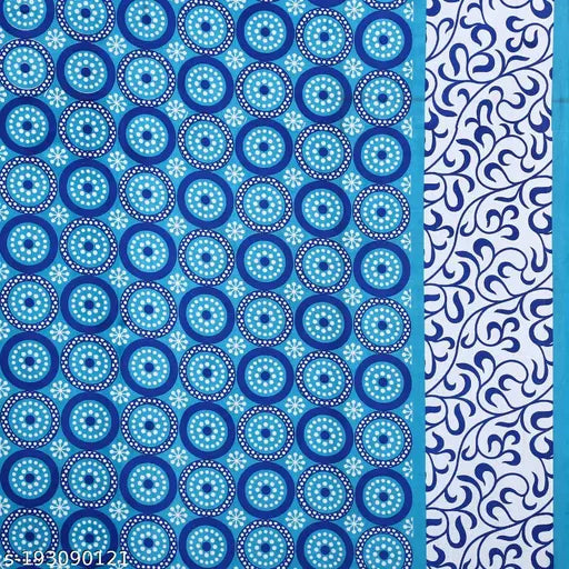 Cotton geometric Jaipuri single bedsheet with pillow cover, ideal for summer adult use. Rajasthani design from India