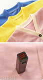 Soft cotton blend baby cardigan, long sleeves, solid color, hand wash only, 6-12 months size, vibrant colors, China origin