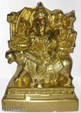 Poly Resin Goddess Maa Durga Devi/Sri Durgai Amman Idol, 75cm tall with 2cm breadth, handcrafted in India